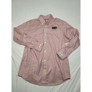 Duluth Trading Co. Men's SZ Medium Button Down Shirt Long Sleeve Logo